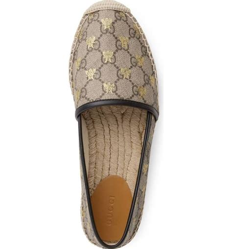 logo espadrille flat gucci.